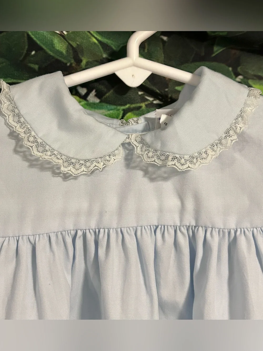 Vintage Petit Ami Infant Smocked Dress Blue Size 24M No Bloomers